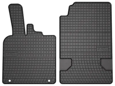 Imagen del producto de Alfombrillas de goma delanteras para Smart ForTwo II 2007-2014 (hatchback) – juego de 2 piezas, , a medida – Wielganizator SolidPRO