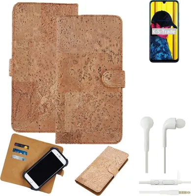 Produktbild von K-S-Trade Hülle kompatibel mit Huawei nova Lite 3 + in ear Kopfhörer Kork Handyhülle Cover  Schutzhülle TPU Case Bumper in Hellbraun, (1x)