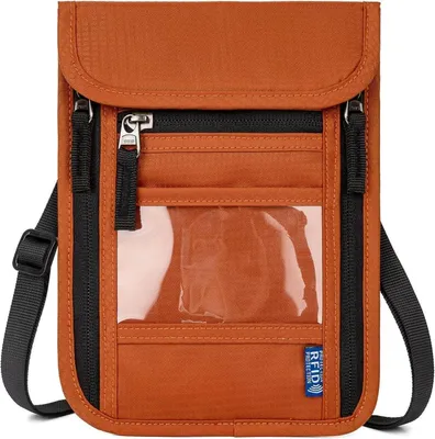 Produktbild von WACCET RFID Reise Brustbeutel mit Mehreren Taschen für Herren und Damen
