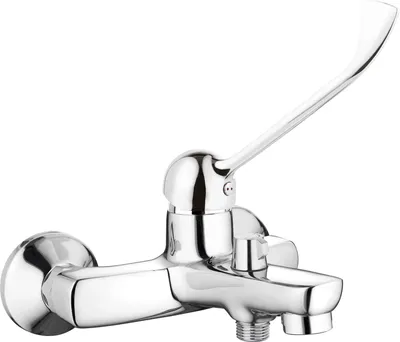 Produktbild von Wannenarmatur, Wand-, mit klinik-Hebel - chrom