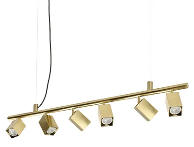 Immagine prodotto di Lampada A Sospensione DYNAMITE 6 Luci GU10 Ottone Altezza Regolabile Ideal Lux