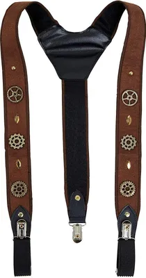 Immagine prodotto di Bristol Novelty bretelle steampunk unisex per adulti BN1352 (taglia unica) (marrone)