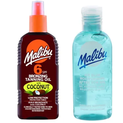 Immagine prodotto di Malibu Bronzing olio con cocco SPF6 200ml + gel dopo abbronzatura 100 ml