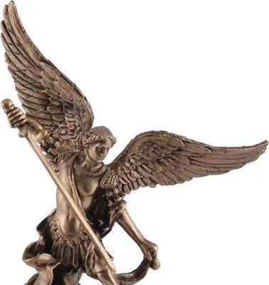 Produktbild von Engel Figur Religioses Ziergegenstand - Handgemaltes Detail - 7x4x10 cm - Bronze