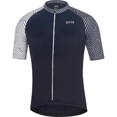 Productafbeelding van GORE WEAR heren C5 fietstrui, kleur: blauw/wit, maat: S (EU)