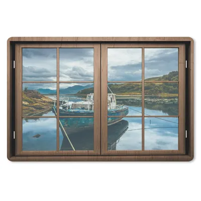 Produktbild von MuchoWow® Mauspad Mousepad Aussicht - Boot - Wasser 27x18 cm - Mousepads - Maus Mat - Pad - Mausunterlage - Büroartikel - Desk Matten