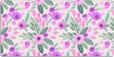 Produktbild von Schreibtischmatte Tischunterlage 120x60 cm Mauspad - Blumenmuster