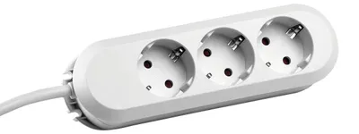 Produktbild von BACHMANN SMART Steckdosenleiste 3x Schutzkontakt, geschraubt, weiß, 5 m