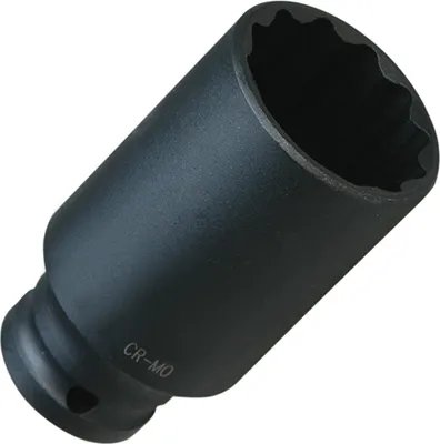 Produktbild von IMPACT Steckschlüssel Einsatz Stecknuss Nuss VIELZAHN 27 mm 12 kant 1/2 CR-MO