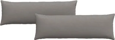 Zdjęcie produktu dla vidaXL Poduszki na sofę 2 sztuki Taupe 120 x 40 cm tkanina
