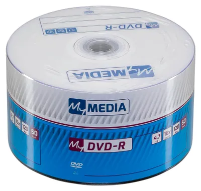 Produktbild von 1x50 MyMedia DVD-R 4,7GB 16x Speed matt silver Wrap