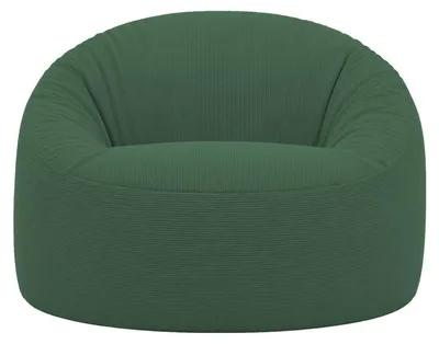Image de Pouf déhoussable velours côtelé BANANAIR 100 cm vert
