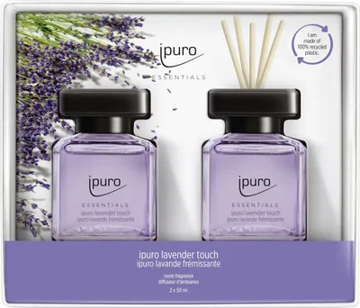 Produktbild von ipuro ESSENTIALS lavender touch, Duftflasche, Schilfaroma-Diffusor, 0,05 l