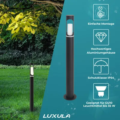 Obrázek produktu pro LUXULA LED zahradní svítidlo, 10 W, černé barvy, stupeň krytí IP44