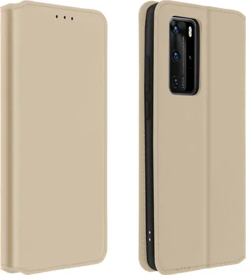 Obrázek produktu pro Avizar, pouzdro z umělé kůže, kolekce Classic, pro telefon Huawei P40 Pro, barva zlatá