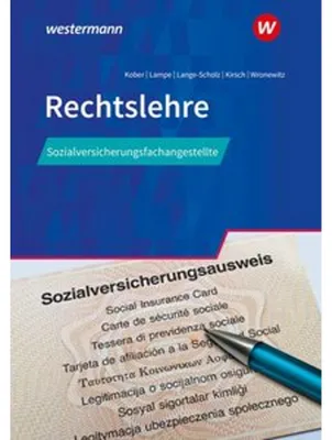 Obrázek produktu pro Rechtslehre für Sozialversicherungsfachangestellte. Schulbuch