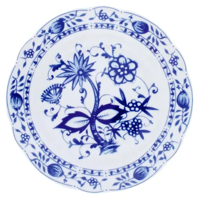 Produktbild von Frühstücksteller mit Zwiebelmuster 21 cm aus Porzellan
