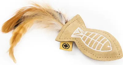 Produktbild von Katzenspielzeug Duft-Kissen aus Leder mit Katzenminze · Fisch