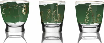 Immagine prodotto di Goebel Windlicht 3er Set Christmas Classic, Glas, Bunt, 20001891