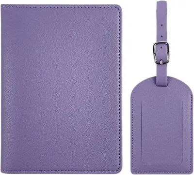 Immagine prodotto di Set di accessori da viaggio, custodia per passaporto in PU, personalizzata, nera
