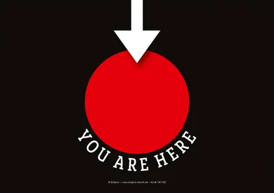 Produktbild von You are here - Sticker - Du bist hier