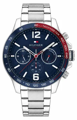 Produktbild von Herrenuhr Tommy Hilfiger Bank TH1791718, Silber