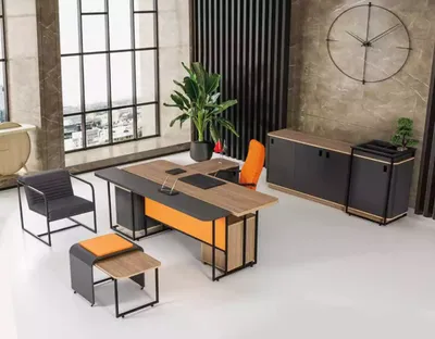 Produktbild von Arbeitszimmer Schreibtisch  Büroausstattung Büroschrank Luxus Couchtisch
