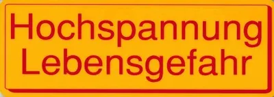 Produktbild von Warnschild - HOCHSPANNUNG - 308500 - Gr. 25 x 9 cm