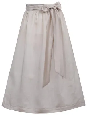 Produktbild von Dirndlschürze Leopoldsdorf 75cm Länge taupe 3XL