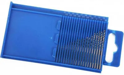Immagine prodotto di Set di 20 punte da trapano in HSS per metallo, da 0,3 a 1,6 mm
