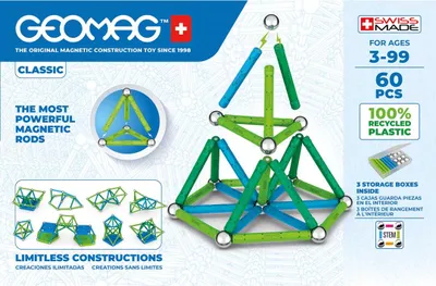 Zdjęcie produktu dla Geomag Classic GM272, Zabawka z magnesem neodymowym, 3 lat(a), Wielobarwny