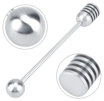 Produktbild von Massiver Edelstahl-Honiglöffel, Drizzler, Rührer, Löffel, Rührstab