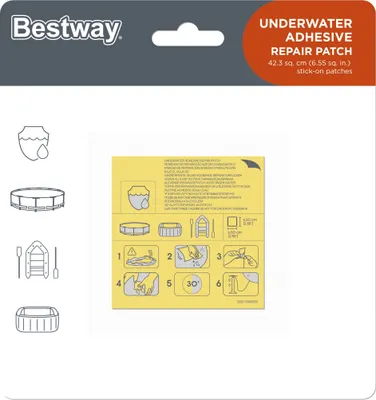 Zdjęcie produktu dla Bestway 62091, Łata, Wielobarwny, 10 szt., 42,3 cm², 32 g, 220 mm