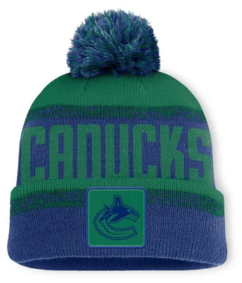 Obrázek produktu pro Zimní čepice pro muže, Vancouver Canucks, NHL, s manžetou a bambulí