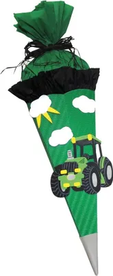 Produktbild von Schultüte Bastelset Traktor grün