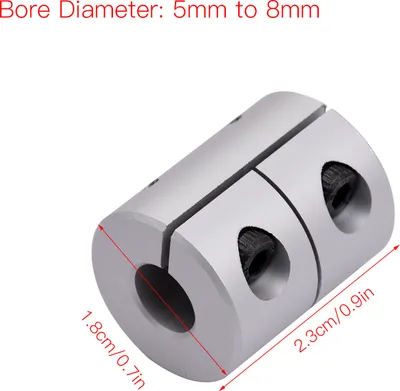 Produktbild von 3ks tuhá hřídelová spojka 5 mm až 8 mm otvor L23xD18 hřídelová spojka pro 3D tiskárnu krokový motor CNC stroje