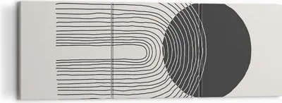Produktbild von Bild auf Leinwand - Leinwandbild - 3 Teile - Boho Abstraktion Geometrie - 120x40cm - Wand Bild - Wanddeko - Wandbilder - Leinwanddruck - Bilder - Wanddekoration - Leinwand bilder - CA120x40-4747
