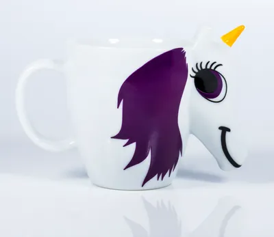 Produktbild von ThumbsUp! Tasse "Unicorn" Farbwechsel 300ml weiß