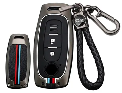 Immagine prodotto di Omgoods - Custodia per chiavi auto, compatibile con modelli Nissan, colore nero, adatta per sistemi Keyless Go