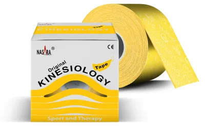 Produktbild von NASARA Kinesiologie Tape (5cm x 5m) in Gelb