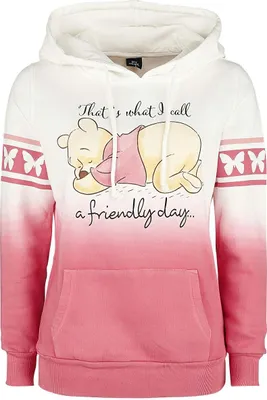 Produktbild von Winnie The Pooh Kapuzenpullover Damen A Friendly Day weiß/rosa S