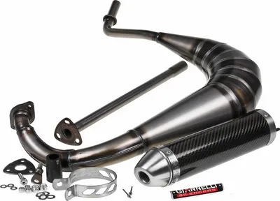 Immagine prodotto di Silenziatore Giannelli Strada in carbonio, omologato (ABE), compatibile con Derbi Senda 50 e DRD