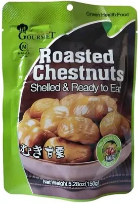 Immagine prodotto di Continental Gourmet | Castagne pelate e tostate - 150 g - Senza glutine - Senza additivi - Ideali per spuntini - Sapore di nocciola