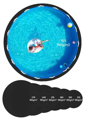 Immagine prodotto di Rivestimento protettivo per piscine, lunga durata, facile installazione, 18 piedi