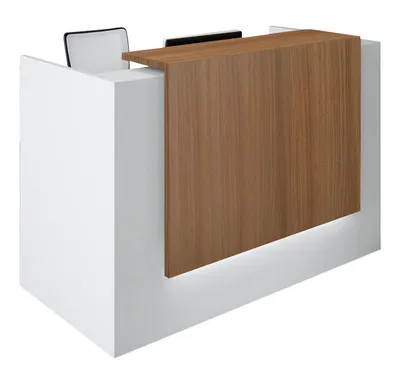Produktbild von Quadrifoglio Empfangstheke weiß, nussbaum 166,0 x 88,0 x 113,0 cm