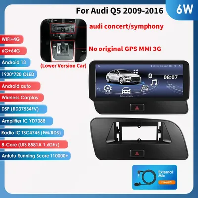 Zdjęcie produktu dla Radio samochodowe multimedialne z odtwarzaczem wideo, nawigacją GPS, systemem Android, ekranem dotykowym i Bluetooth