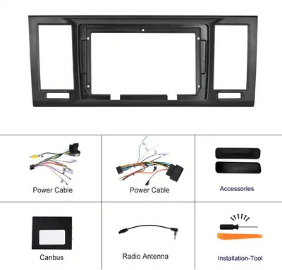 Imagen del producto de Reproductor multimedia para Android para coche - Sistema de navegación - Radio compatible con CarPlay - Radio con Bluetooth