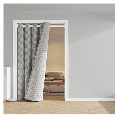 Immagine prodotto di Tenda termica per porte con occhielli, colore grigio, dimensioni 270x260 cm