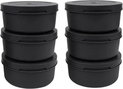 Zdjęcie produktu dla Zestaw foremek do ciasta na pizzę ZiiPa – średnica 16 cm / 250 g – czarny – 6 sztuk