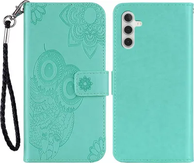 Produktbild von Samsung Galaxy A15 Hülle - Coverup Eulen Klapphülle - Grün